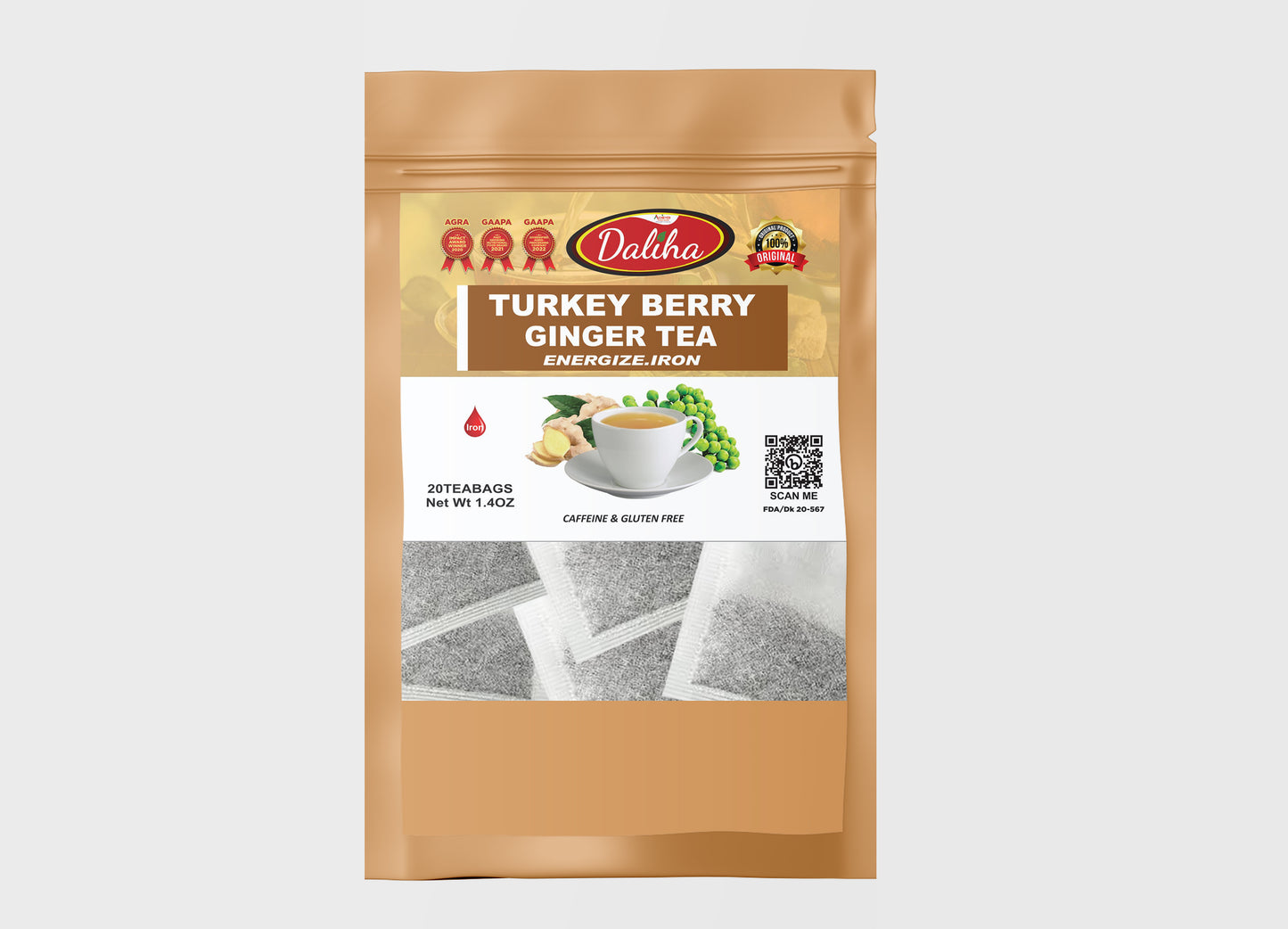 Turkey berry and ginger